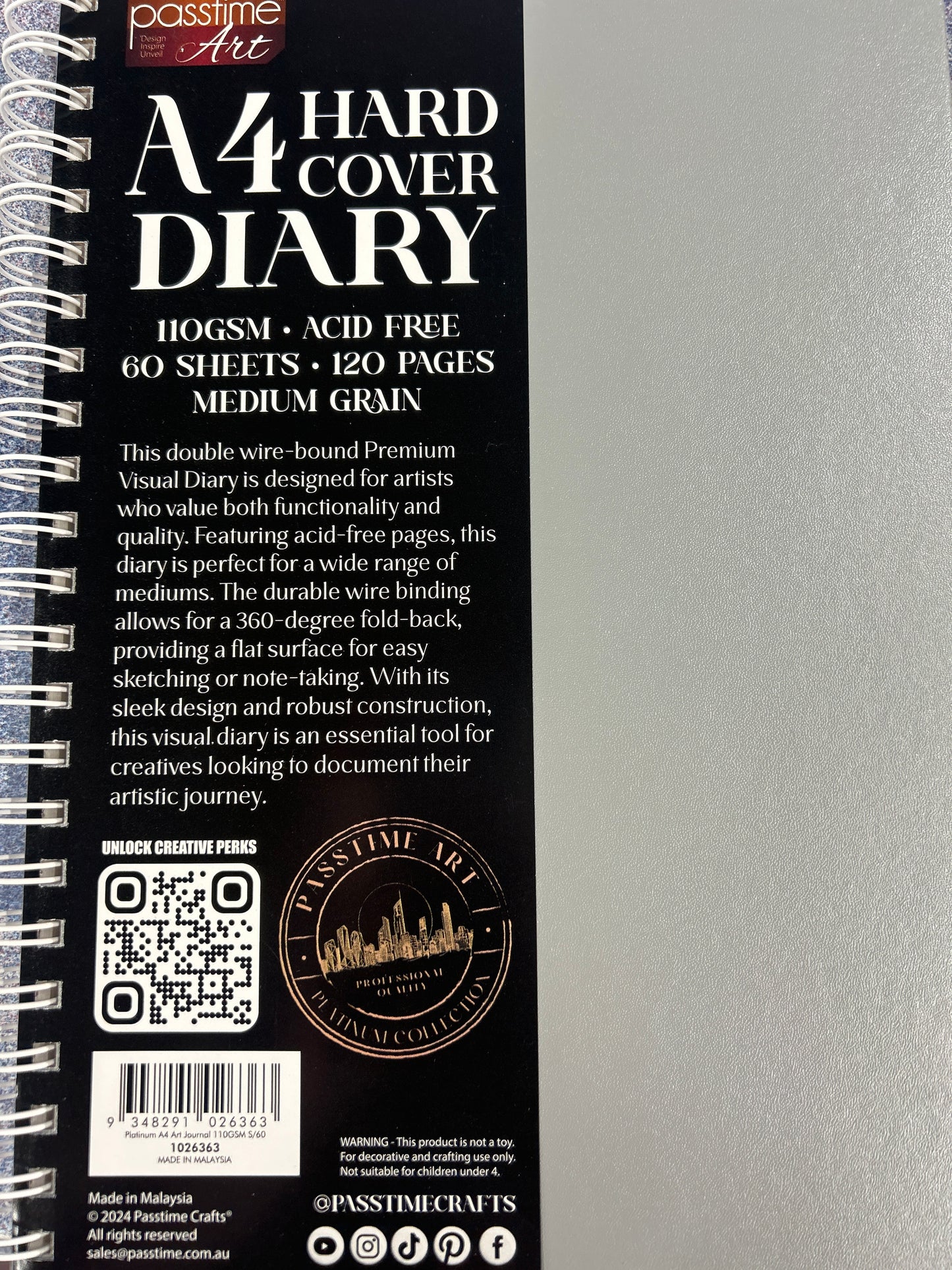 Visual Art Diaries Spiral bound
