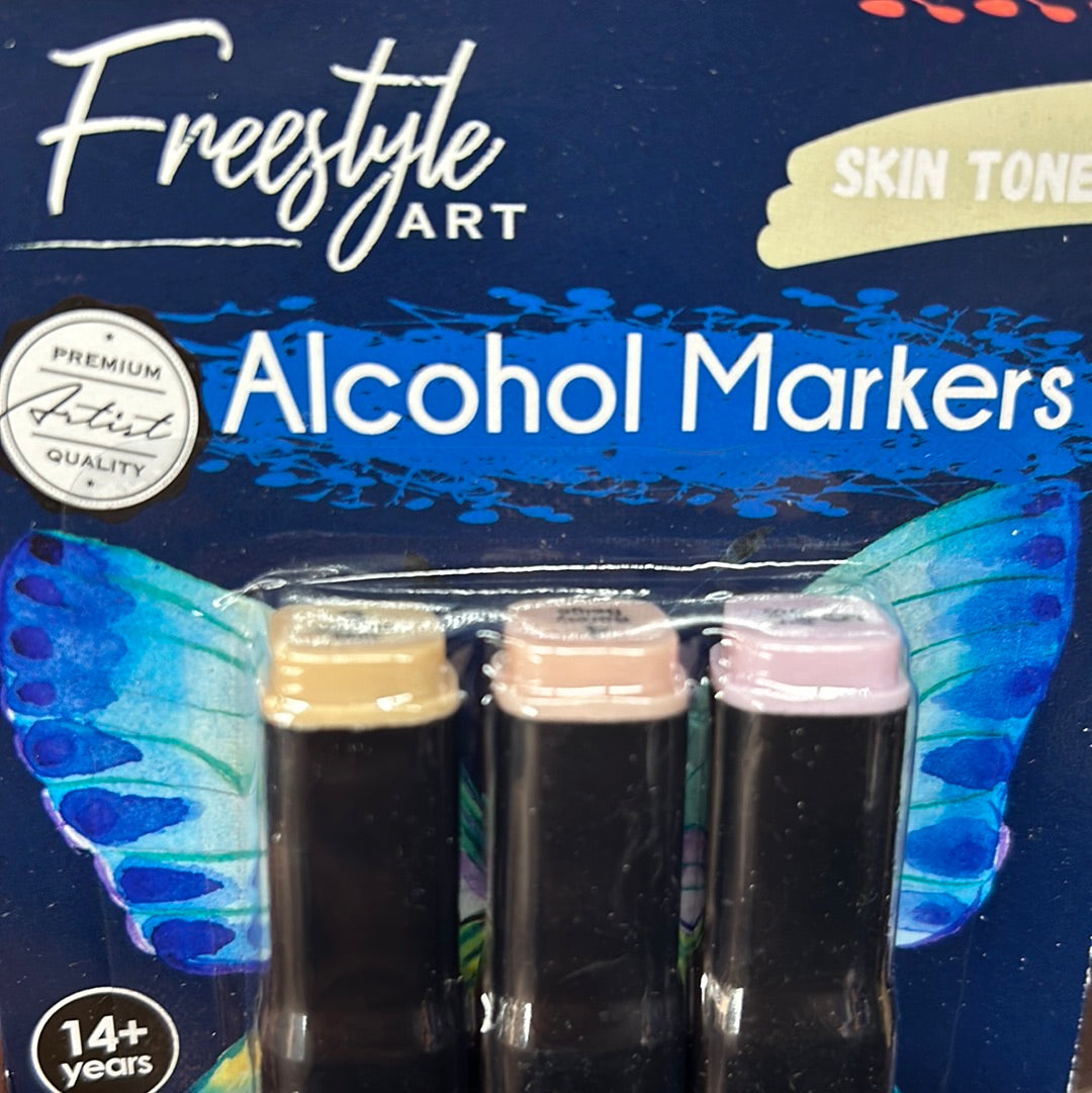 Duel Tip Alcohol Marker 3 Pack