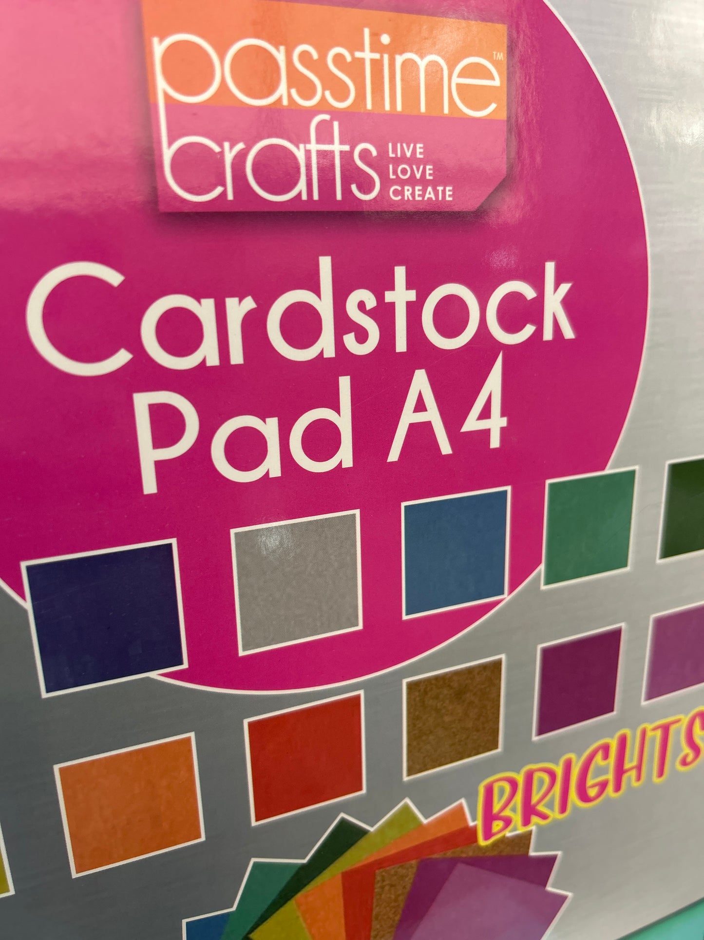Assorted Coloured card Pad 24 pages A4