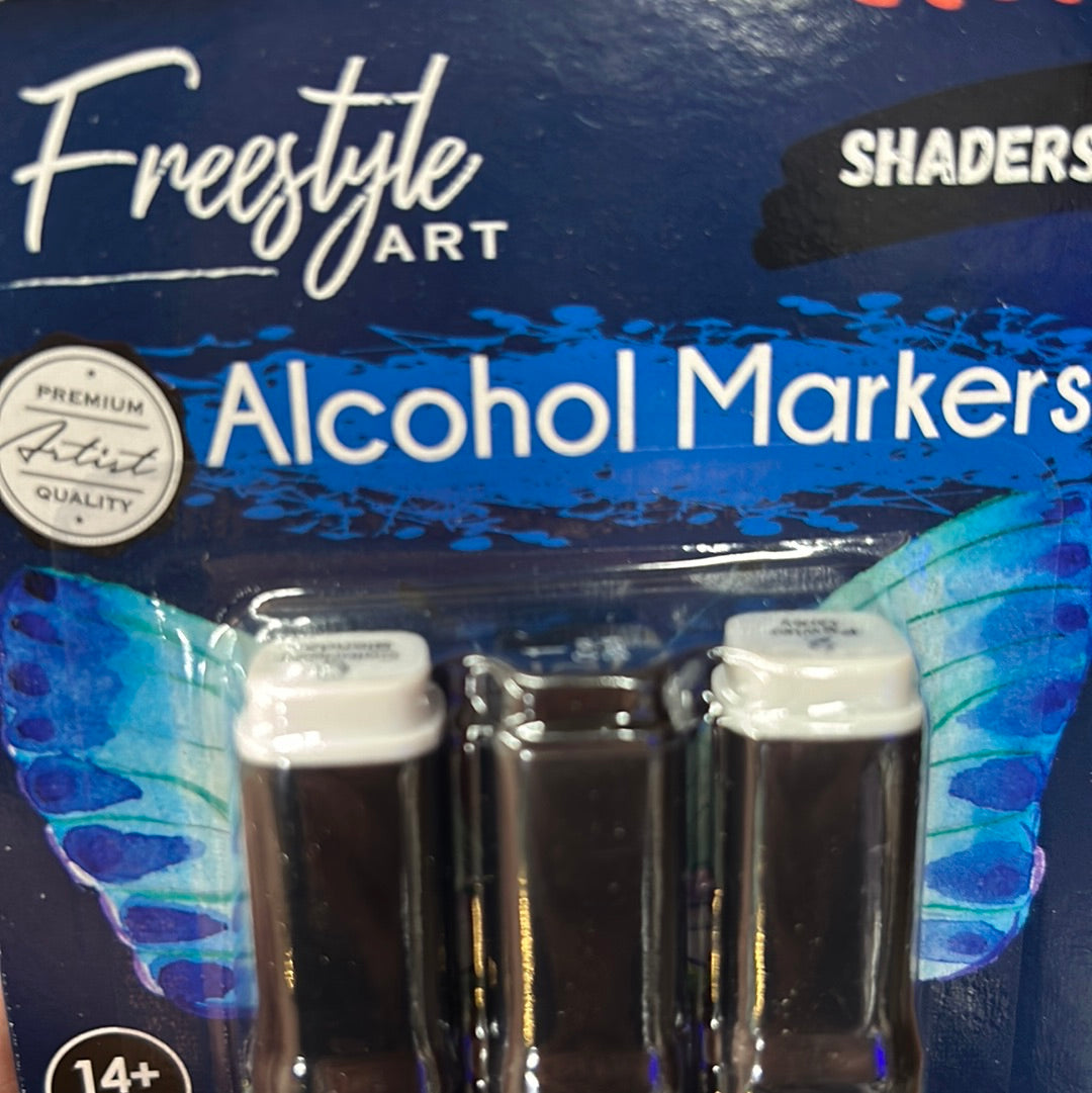 Duel Tip Alcohol Marker 3 Pack
