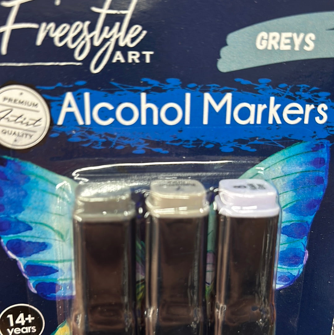 Duel Tip Alcohol Marker 3 Pack