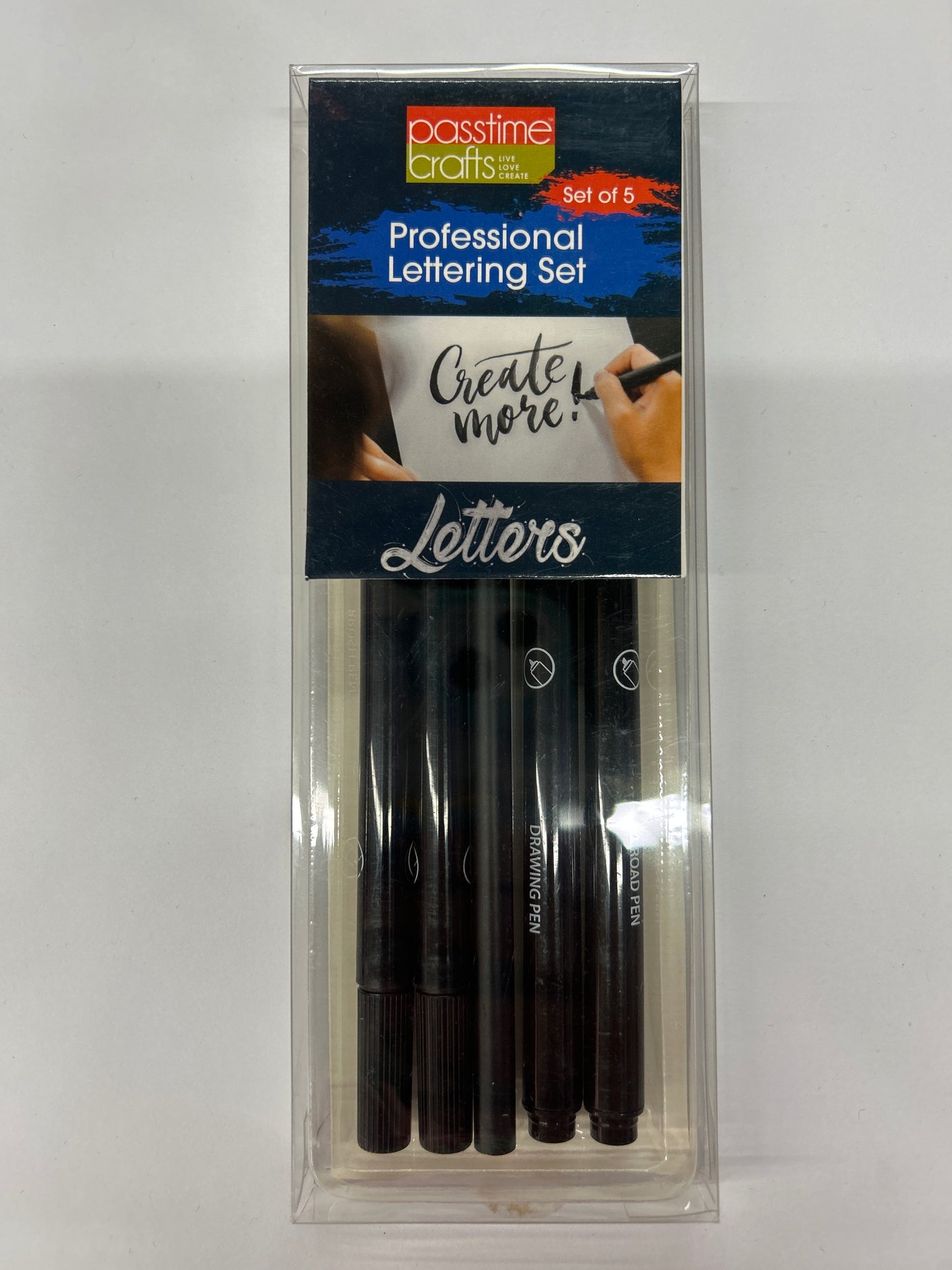 Artist Pen Lettering Black set 5