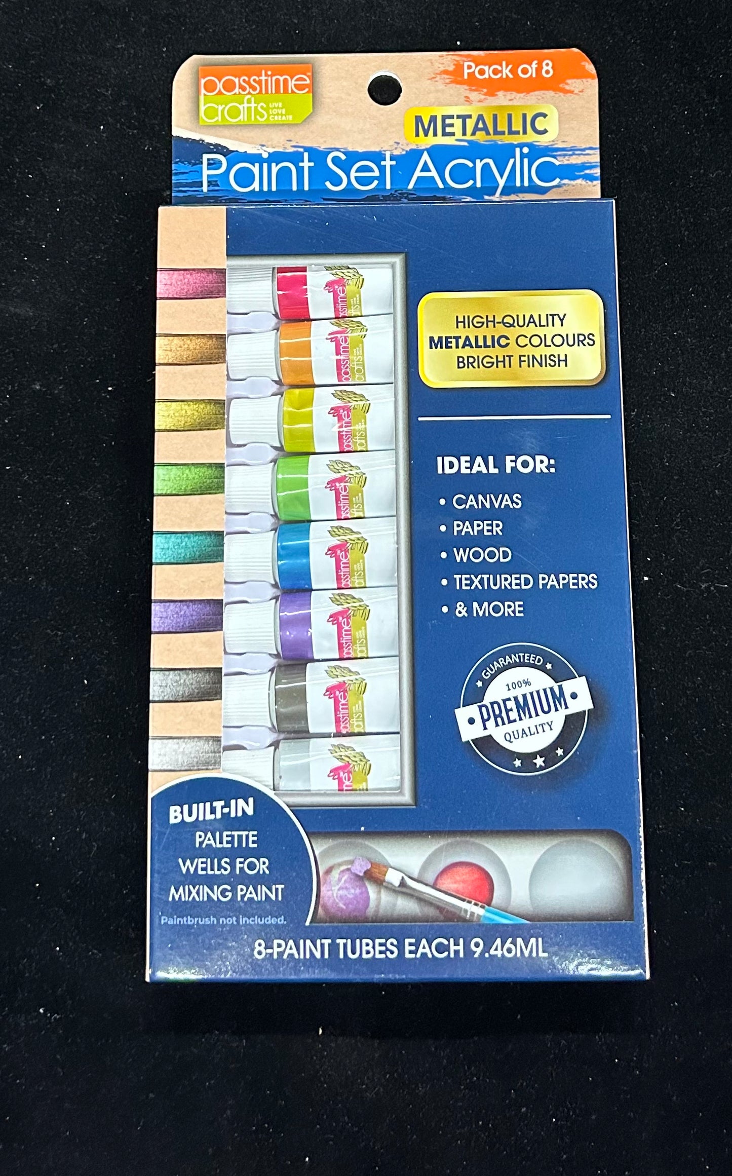 Acrylic Paint Metallic Tube Set 8