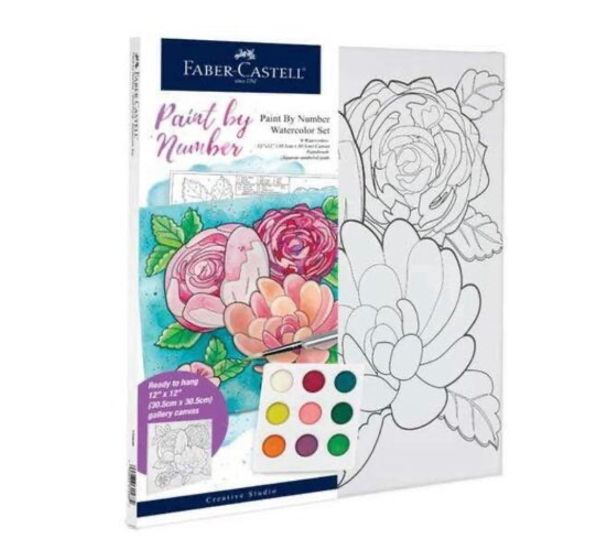 Watercolour paint by number