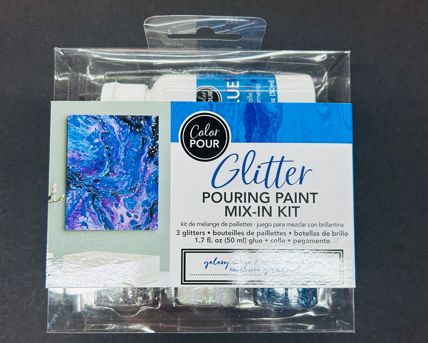 Glitter Pouring kit with glue