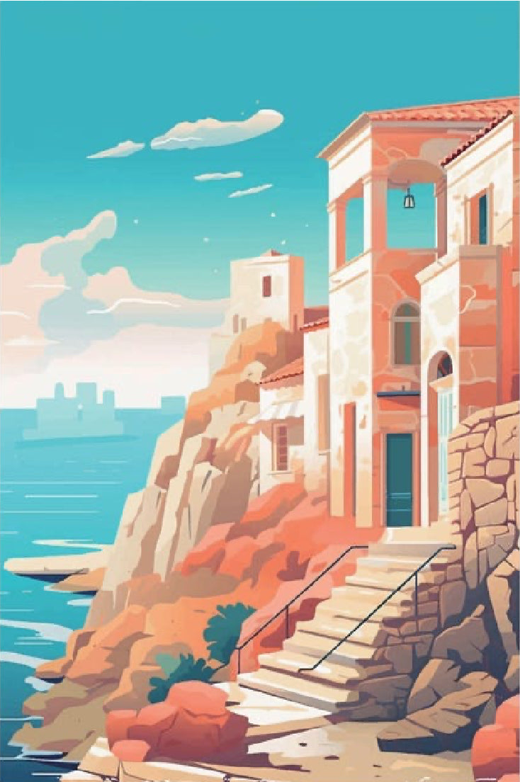 Paint By Numbers Stretched Canvas