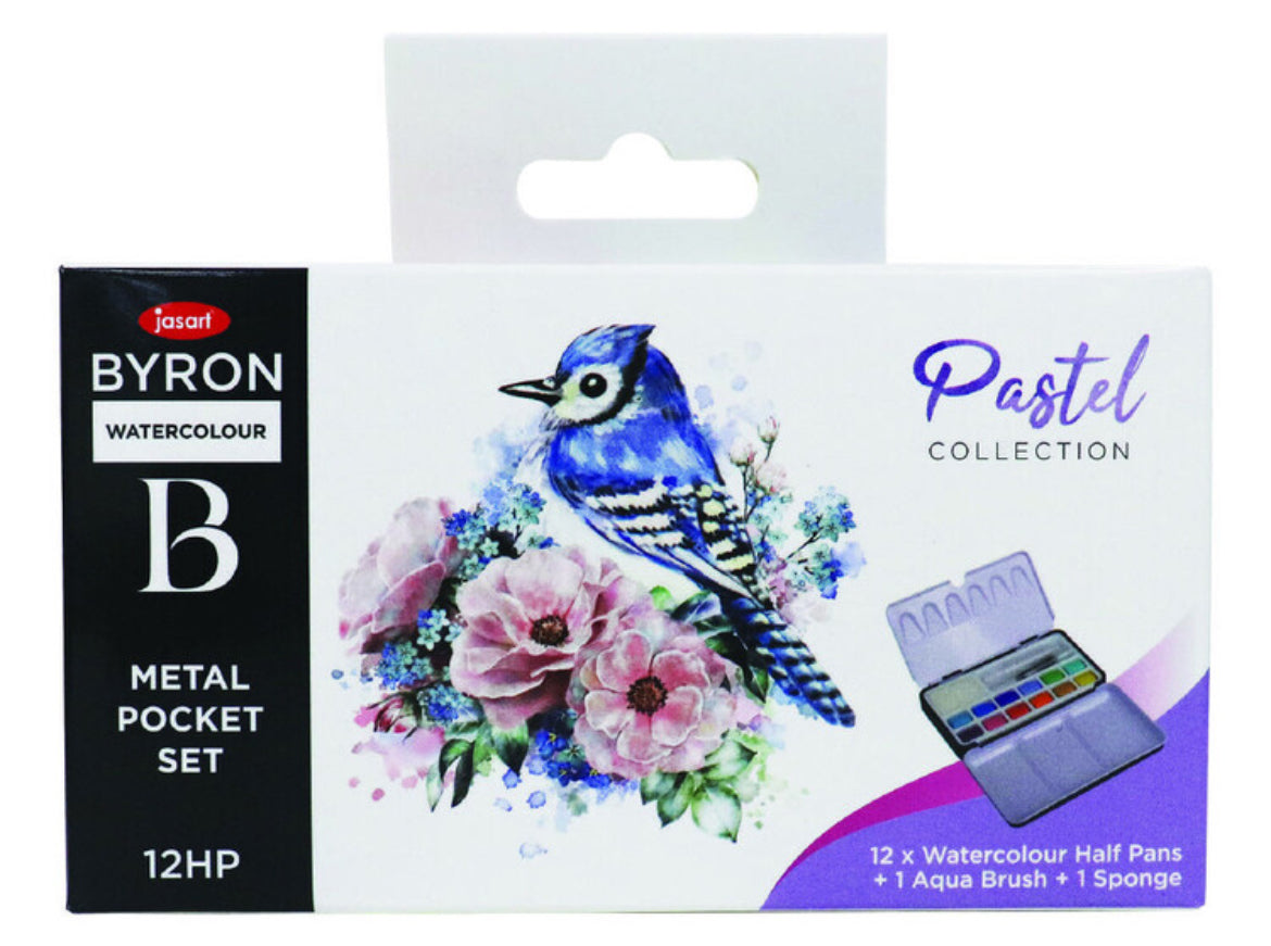 Watercolour Paint Metal pocket palette– Set of 12
