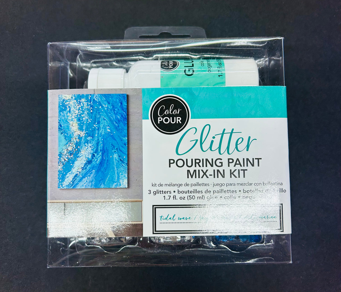Glitter Pouring kit with glue