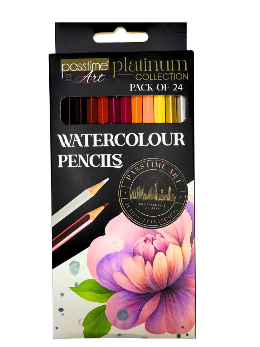 Platinum Watercolour Pencils, collection of 24 colours