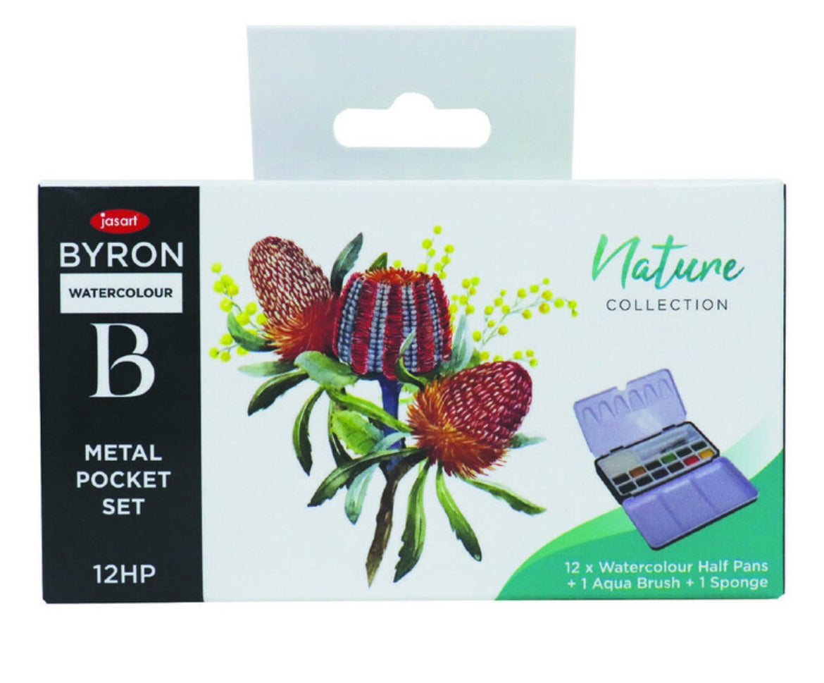 Watercolour Paint Metal pocket palette– Set of 12