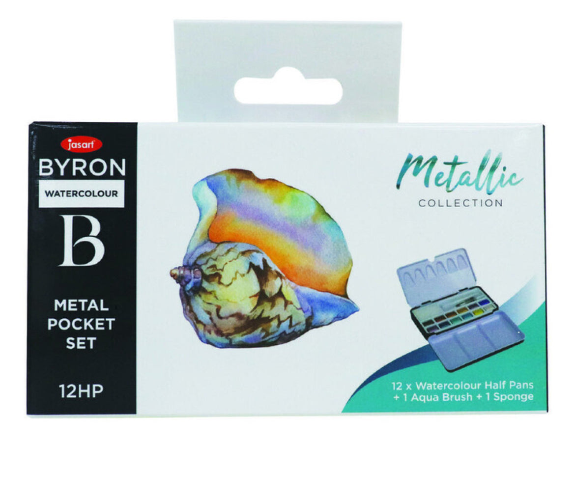Watercolour Paint Metal pocket palette– Set of 12