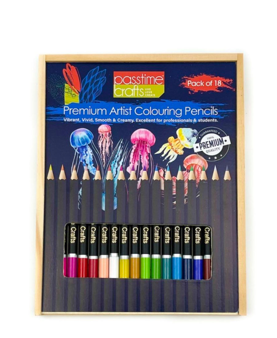 Colour Pencils, Assorted – Box of 18