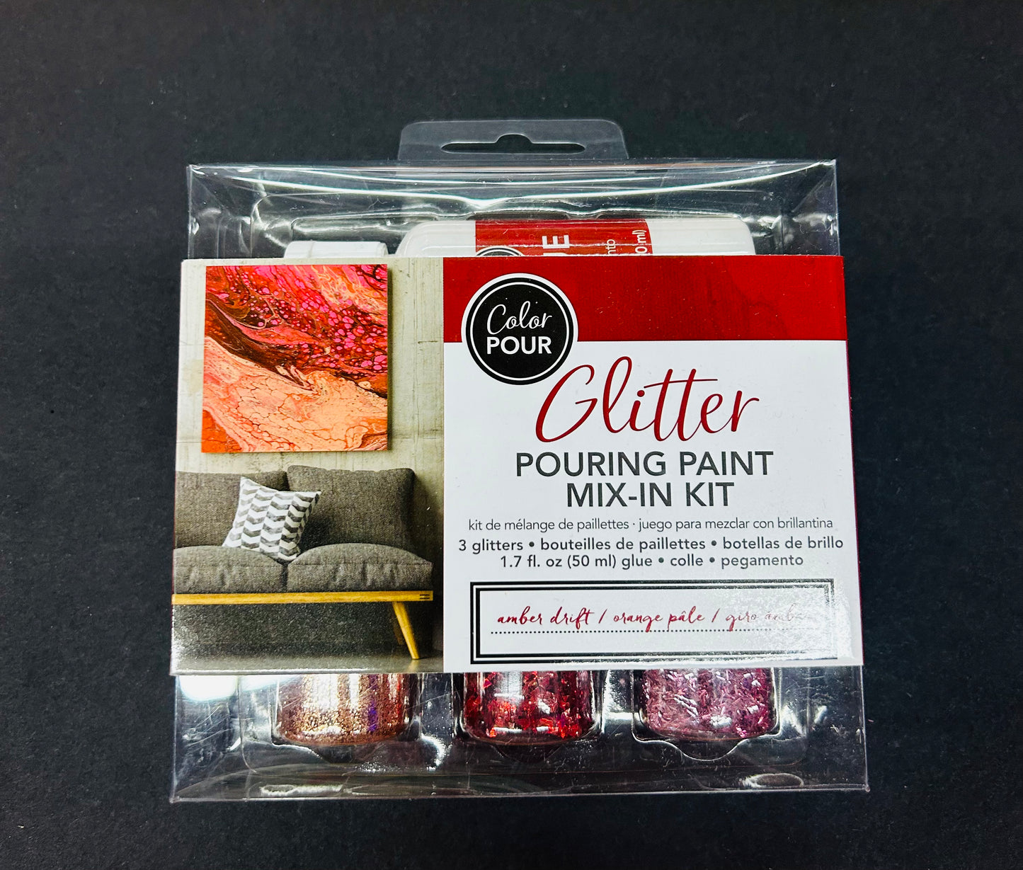 Glitter Pouring kit with glue