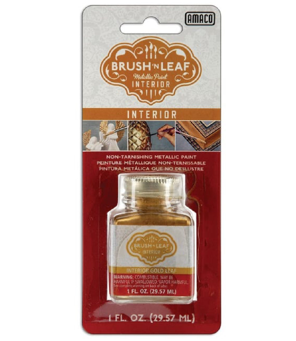 Brush n leaf metallic finish