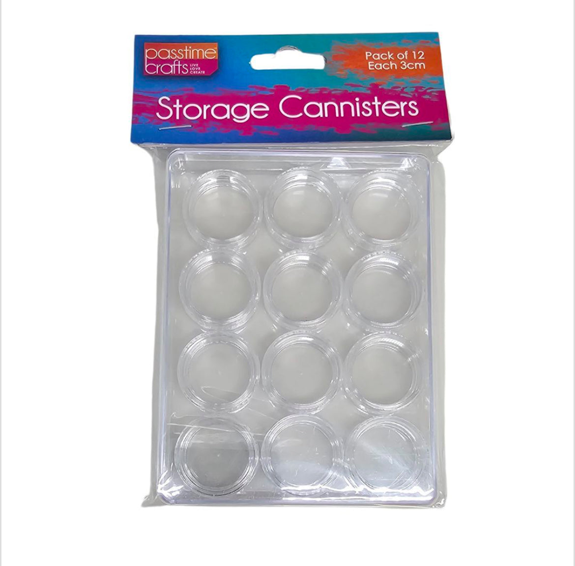 Organiser Storage box with 12 screw top containers