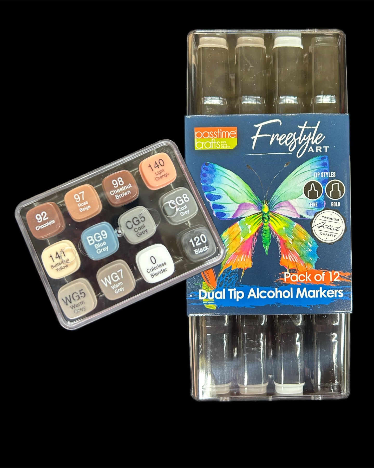Duel Tip Alchohol Marker Set 8
