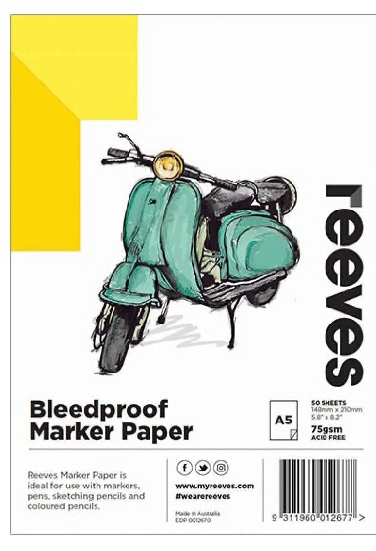 Bleedproof Marker Paper 50 Sheets 75gsm