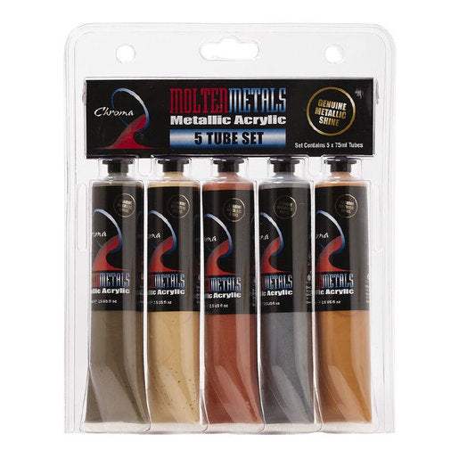 Chroma Molten Metals 5 x 75ml Set