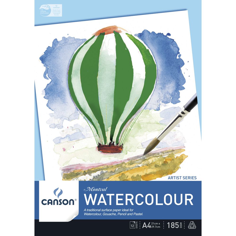 Medium (Cold Press) Watercolour Paper 185gsm