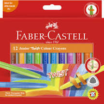 Faber Castell Junior Triangular Twist Crayons