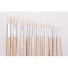 Flat Student Bristle Brushes