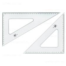 Set Square Ruler (2pc)