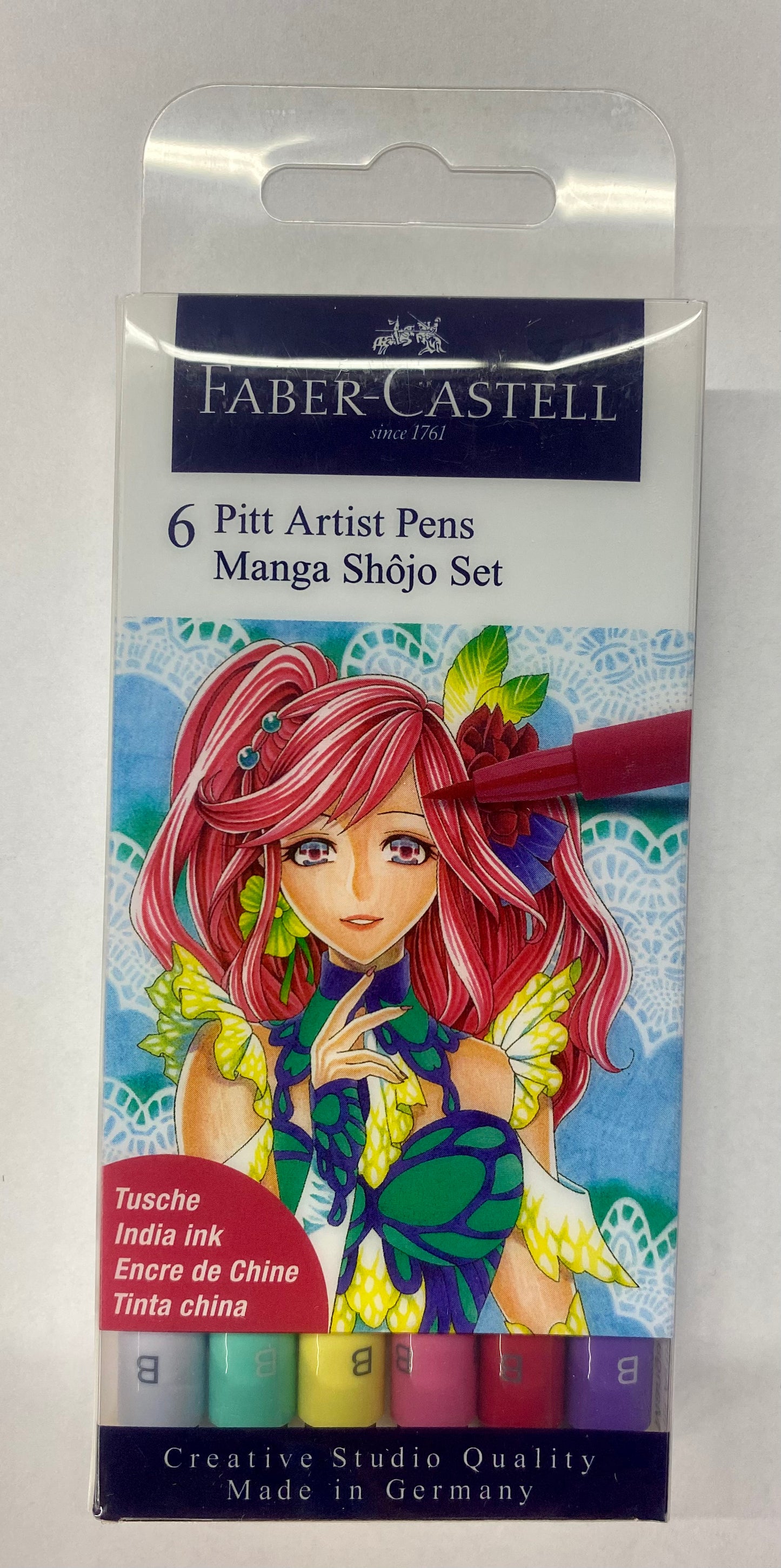 Manga Faber Castell Pitt Artist Pen B Shojo Set 6