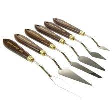 Steel Palette Knives Set 6
