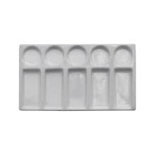 Porcelain Palette 5 Well Slant
