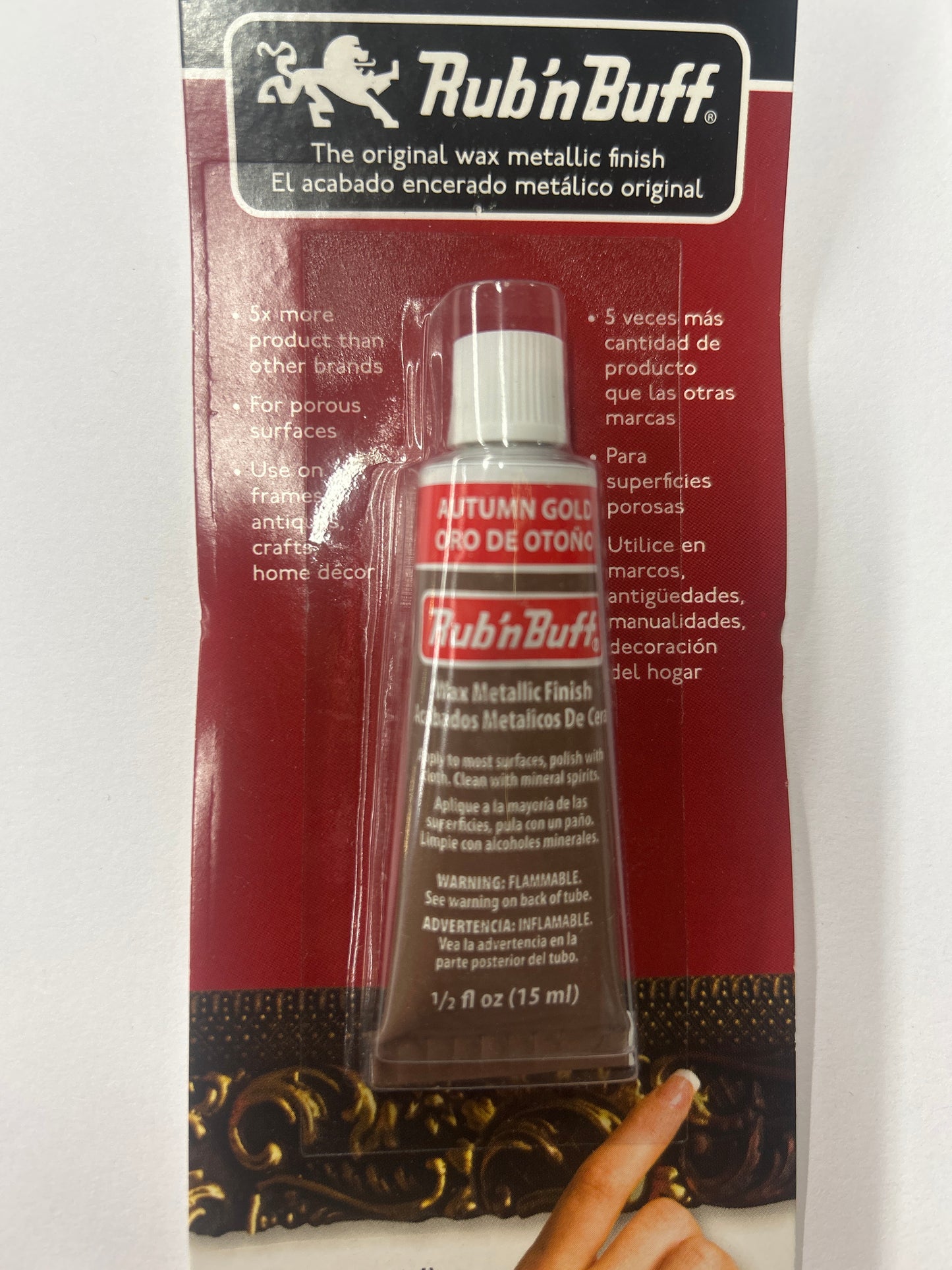 Rub'n Buff Wax Metallic Finish 15ml