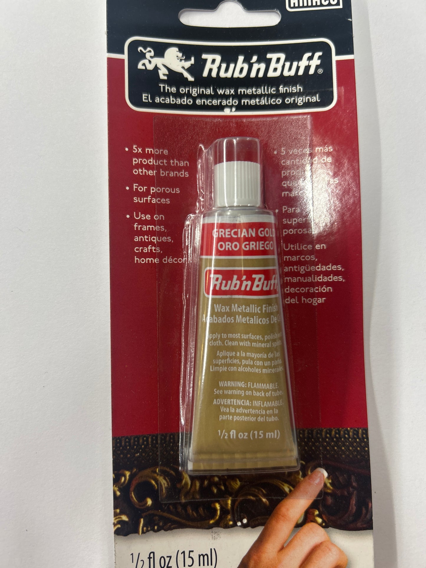 Rub'n Buff Wax Metallic Finish 15ml