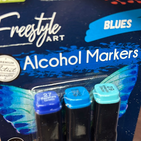 Duel Tip Alcohol Marker 3 Pack