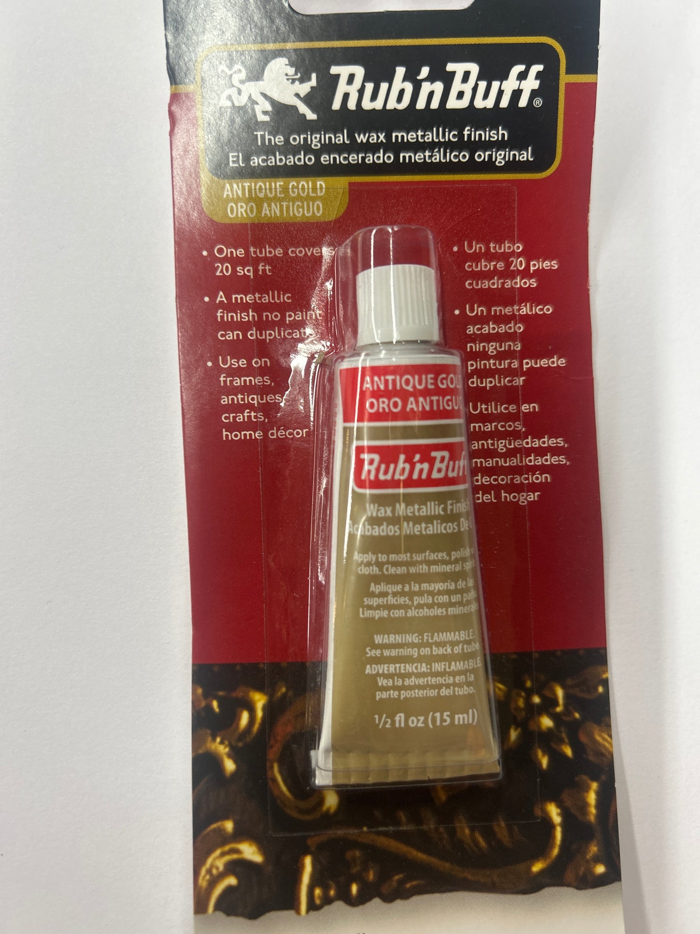 Rub'n Buff Wax Metallic Finish 15ml