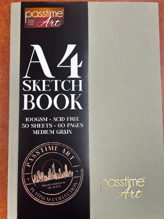 Premium Sketchbook 100GSM • ACID FREE 30 SHEETS • 60 PAGES MEDIUM GRAIN