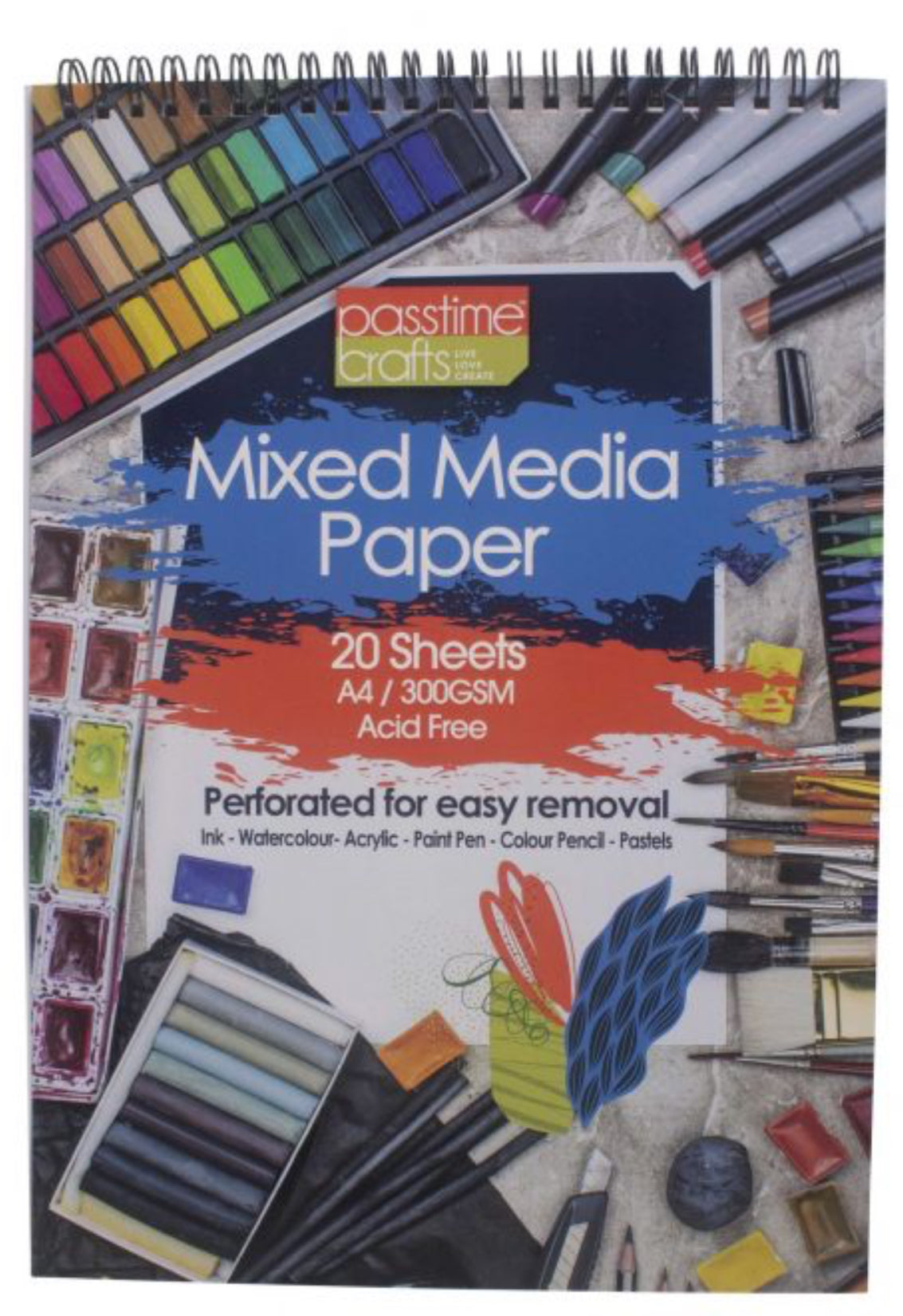 Spiral bound Multimedia 300gsm notebook
