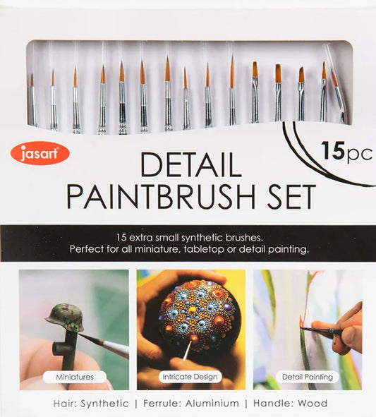 Detail brushes 15pc set