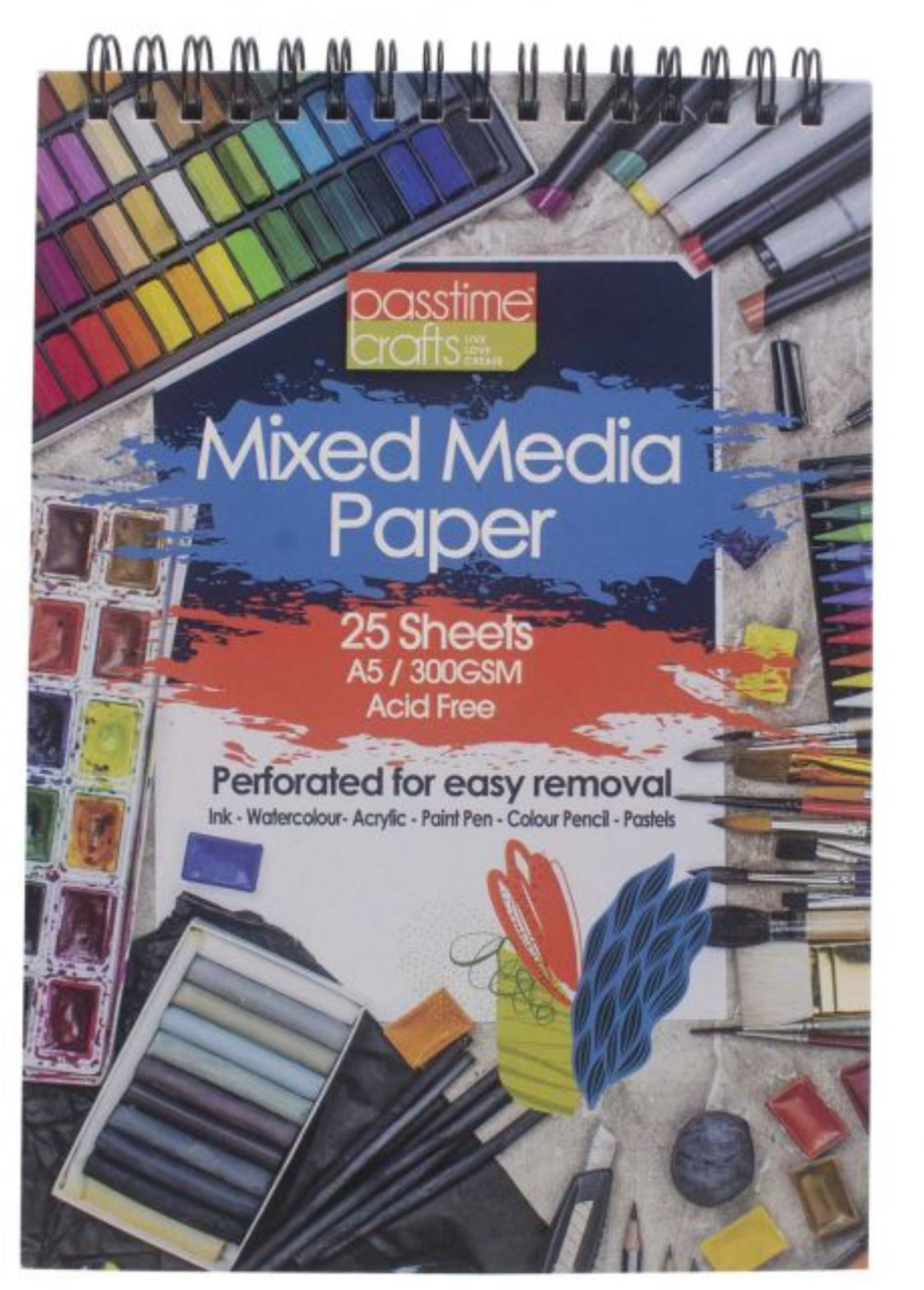 Spiral bound Multimedia 300gsm notebook
