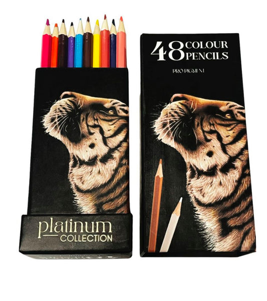 Platinum Colour Pencils, Assorted – 48 in stand