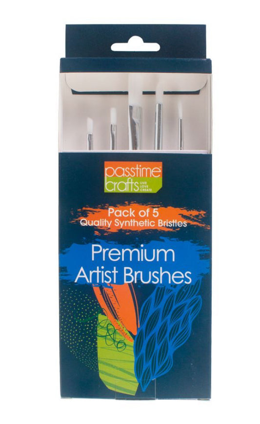 Premium Brush Synthetic set of 5