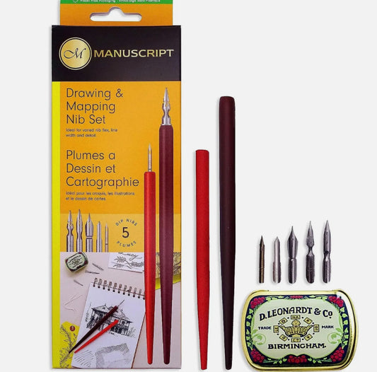 Drawing & Mapping Calligraphy Pen Set