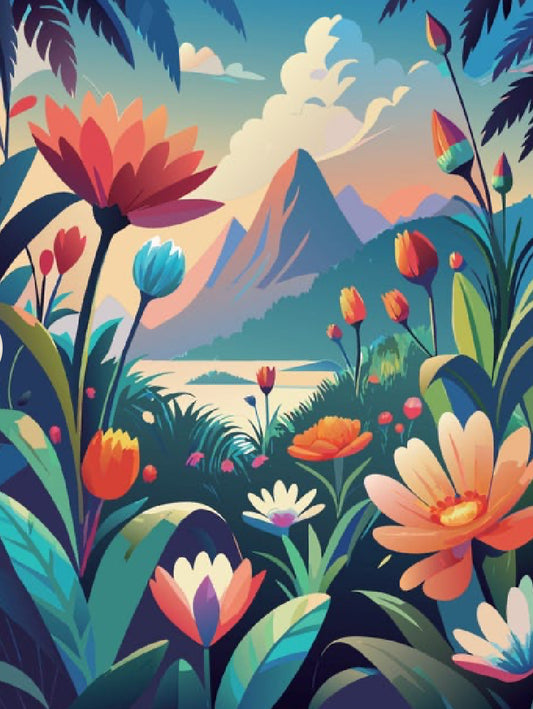 Paint By Numbers Stretched Canvas