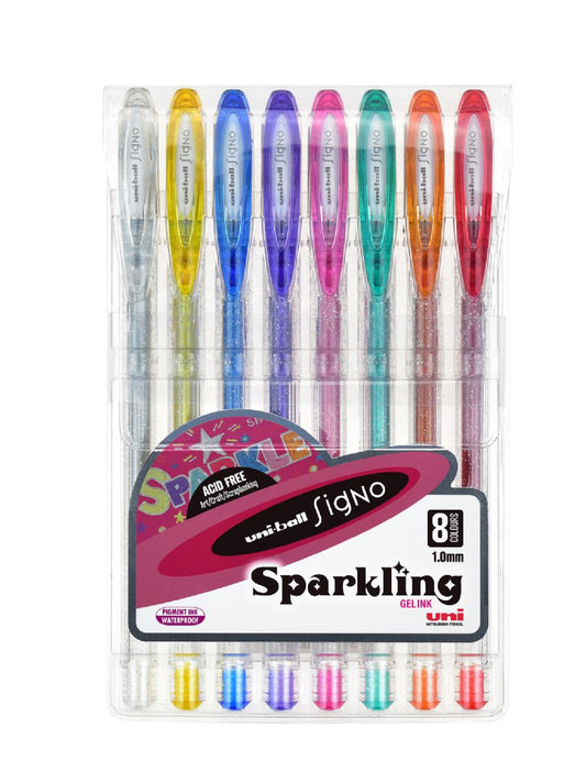 Sparkling Japanese Gel Pens 8pk