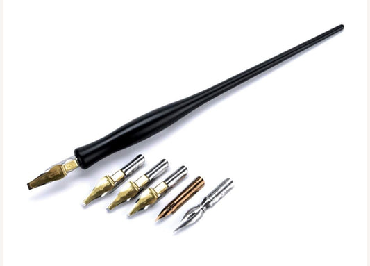 5 Nibs & Pen Calligraphy Set
