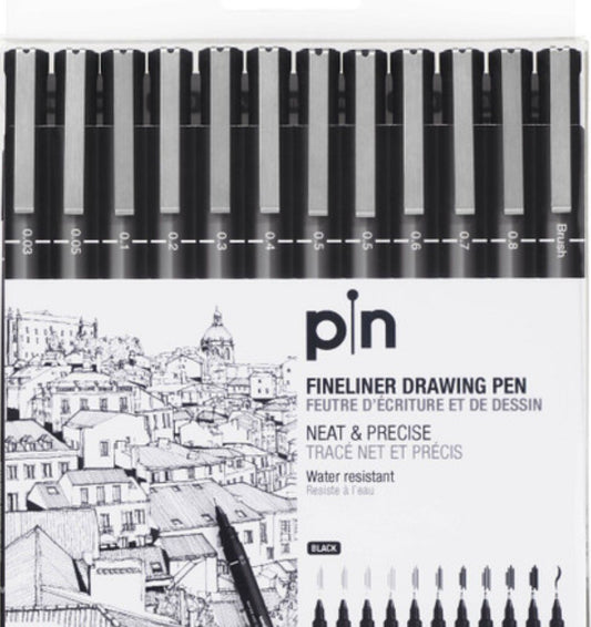Fineliner Drawing Pen Black Uniball