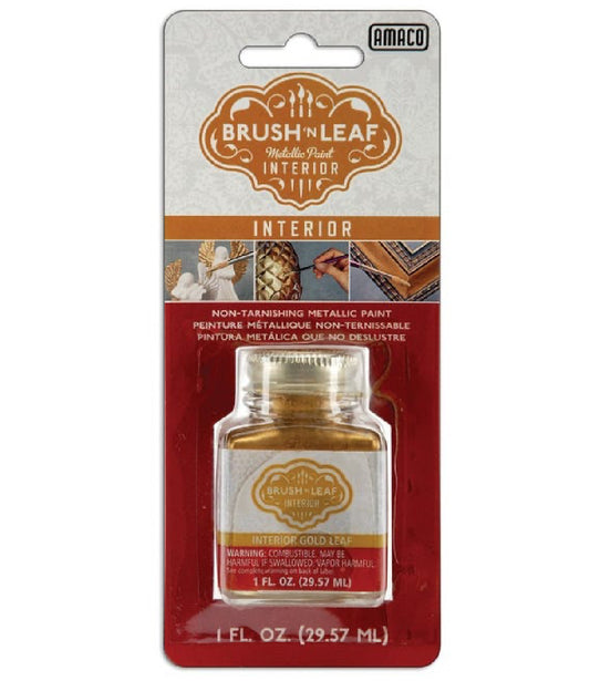 Brush n leaf metallic finish