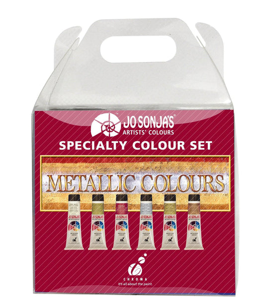 Jo Sonja Artist's Colour 6 Metallic Palette set