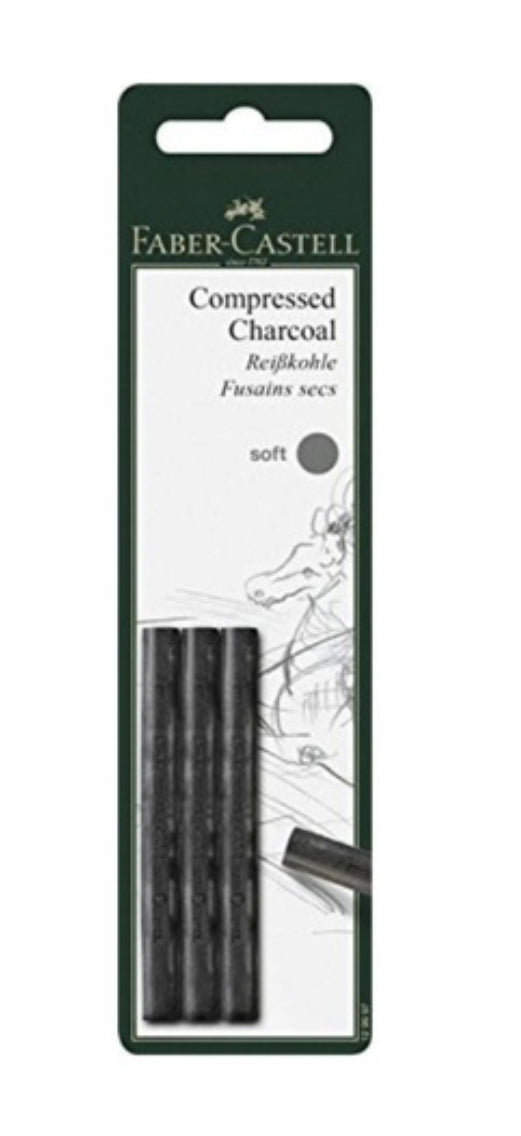 Compressed Charcoal Medium Sticks