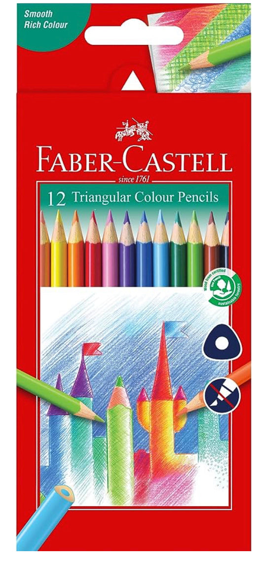 Faber Castell Pencils, Assorted – Pack of 12