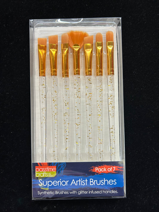Gold Glitter Handle Brushes