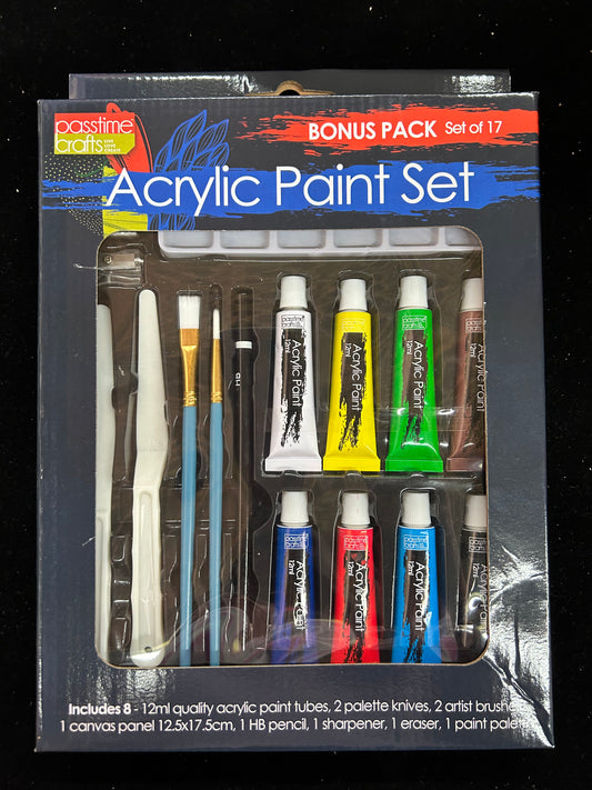 Acrylic Paint Set – 17 pieces